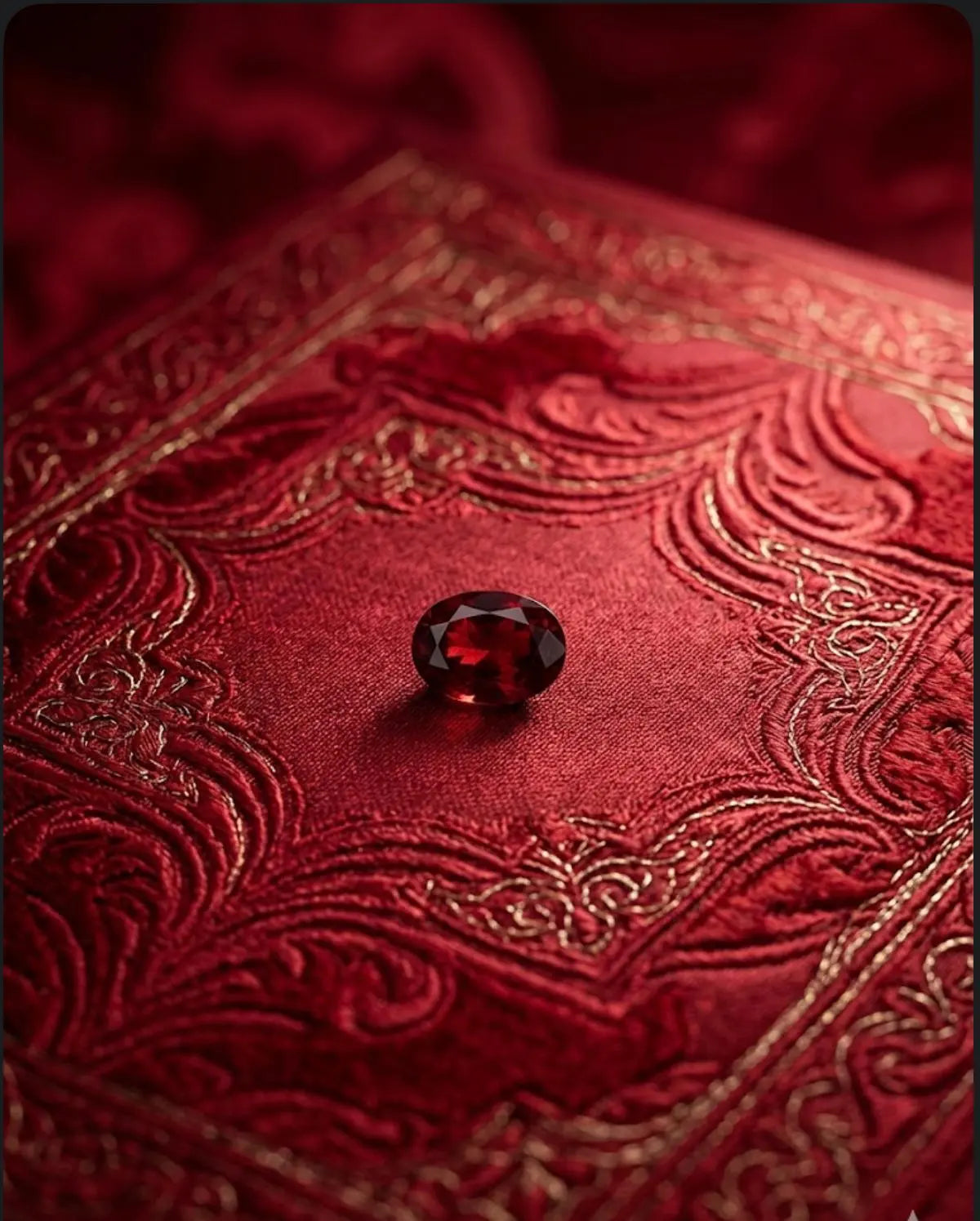 AAA+ Certified 1 Piece, GarnetDeep Red Color Oval Shaped Tanzania Gemstone Weight 0.69 Ct. Size 6x4 mm. ABC Jewelries